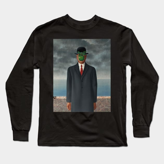 The Son of Man, 1946. Rene Magritte. Long Sleeve T-Shirt by SteelWoolBunny